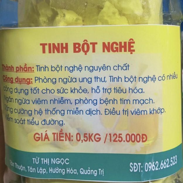 Tinh bột nghệ Tân Lập